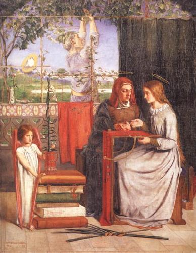 Dante Gabriel Rossetti The Girlhood of Mary Virgin
